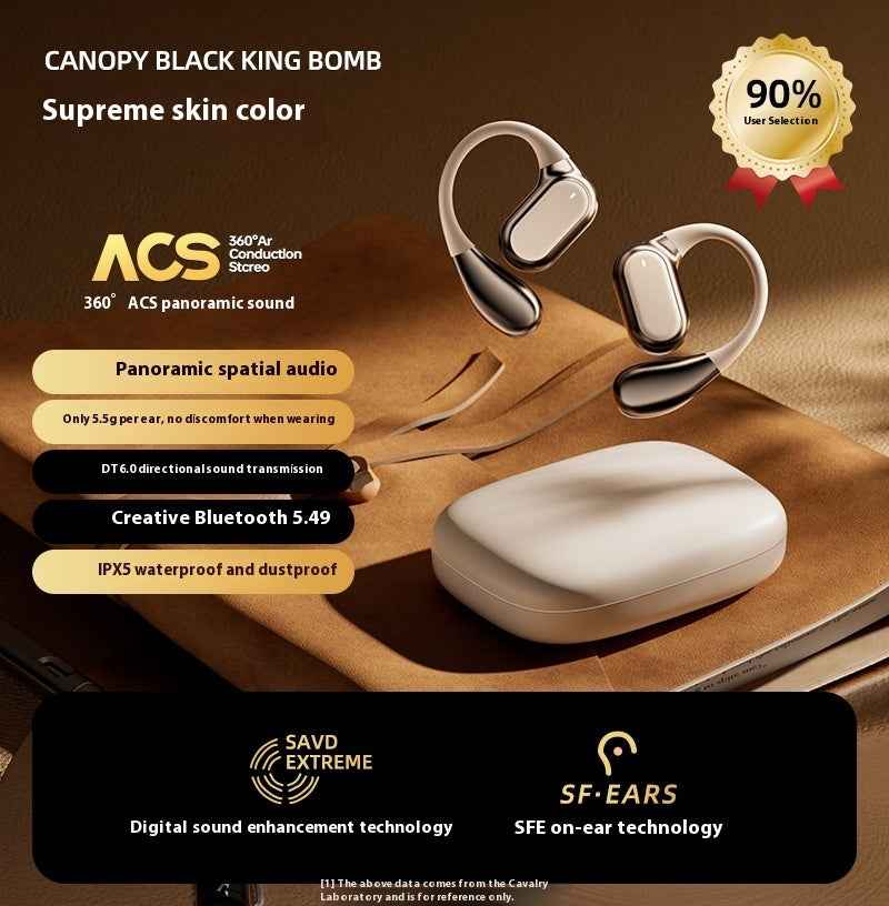 Q11 Ear Hook Ultra-long Life Battery Digital Display Noise-reduction Bluetooth Headset