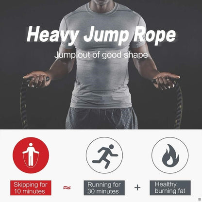 HPYGN Jump Rope, Weighted Jump Rope for Men women, 2.8lb 3.8lb 5lb Heavy Skipping Rope for Exercise, Adult Jumpropes for Home Workout, Improve Strength and Building Muscle,Total Body Workout Equipment