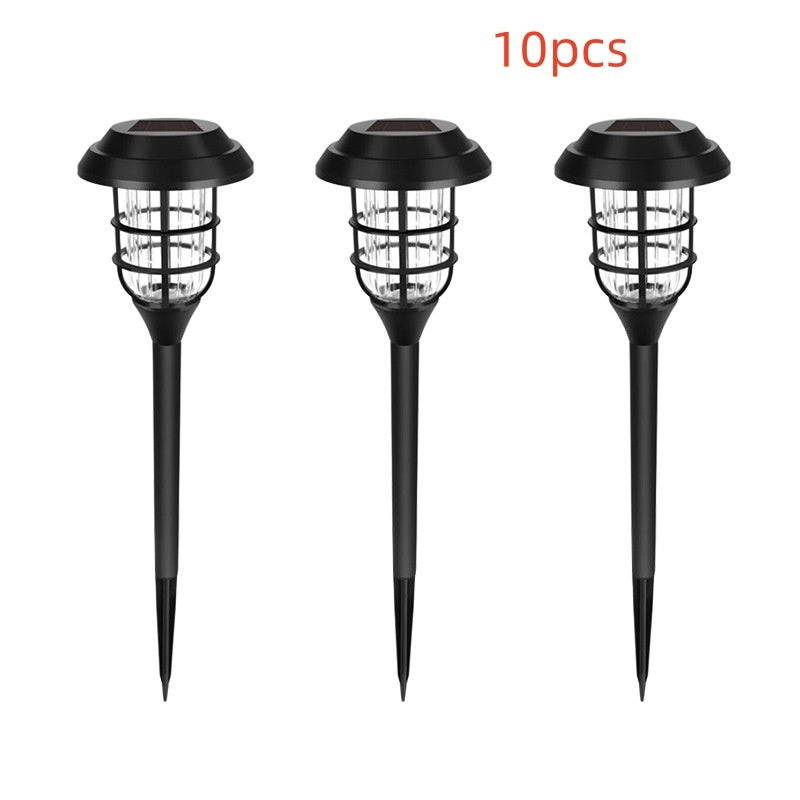 مصابيح شمسية خارجية، عبوة من 12 مصباح LED شمسي مقاوم للماء، مصابيح ممرات شمسية توفر إضاءة لمدة 10 ساعات لحديقتك، ومناظرك الطبيعية، وممراتك، وفنائك، وشرفتك، وممر سيارتك