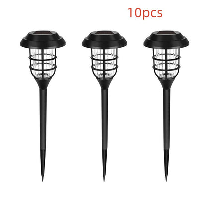 مصابيح شمسية خارجية، عبوة من 12 مصباح LED شمسي مقاوم للماء، مصابيح ممرات شمسية توفر إضاءة لمدة 10 ساعات لحديقتك، ومناظرك الطبيعية، وممراتك، وفنائك، وشرفتك، وممر سيارتك