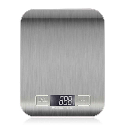 tekcity Food Kitchen Scale, Digital Grams and Ounces for Weight Loss, Baking, Cooking, Keto and Meal Prep, LCD Display, Medium, 304 Stainless Steel