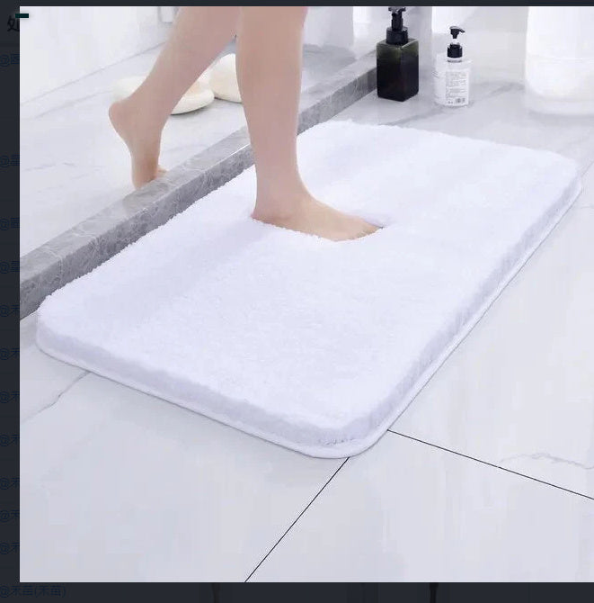 سجاد حمام أولانلي 30×20، سجاد حمام من الشنيل فائق النعومة والامتصاص، ظهر مطاطي سريع الجفاف، سجاد حمام قابل للغسل في الغسالة لأرضية الحمام وحوض الاستحمام والدش، إكسسوارات ديكور منزلي، رمادي