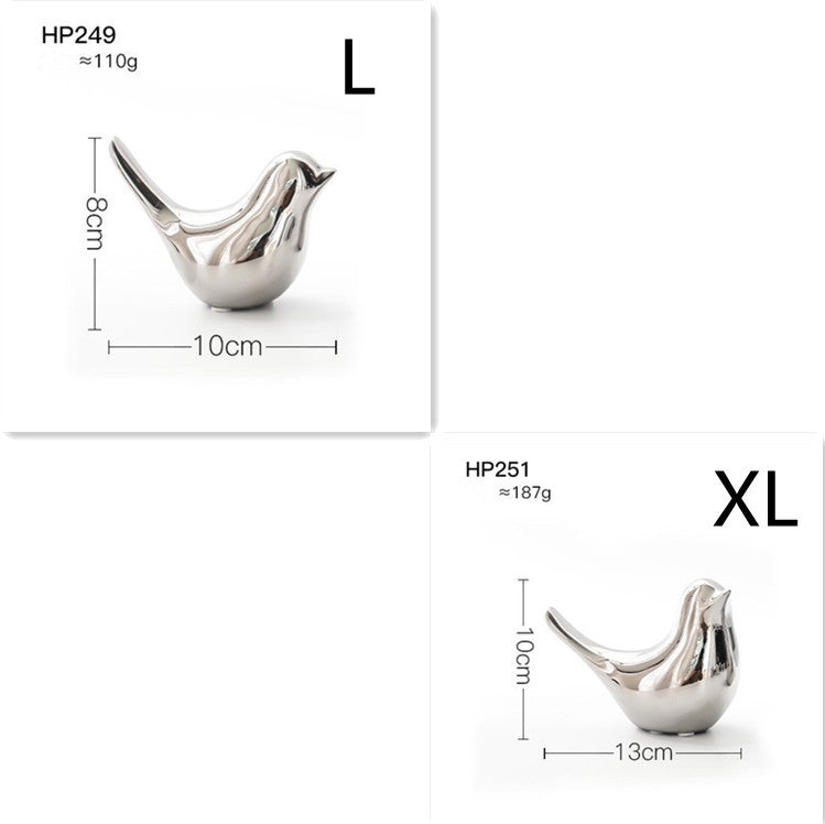 Golden bird soft decorations