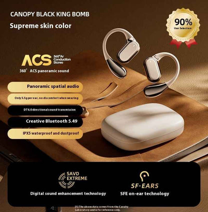 Q11 Ear Hook Ultra-long Life Battery Digital Display Noise-reduction Bluetooth Headset