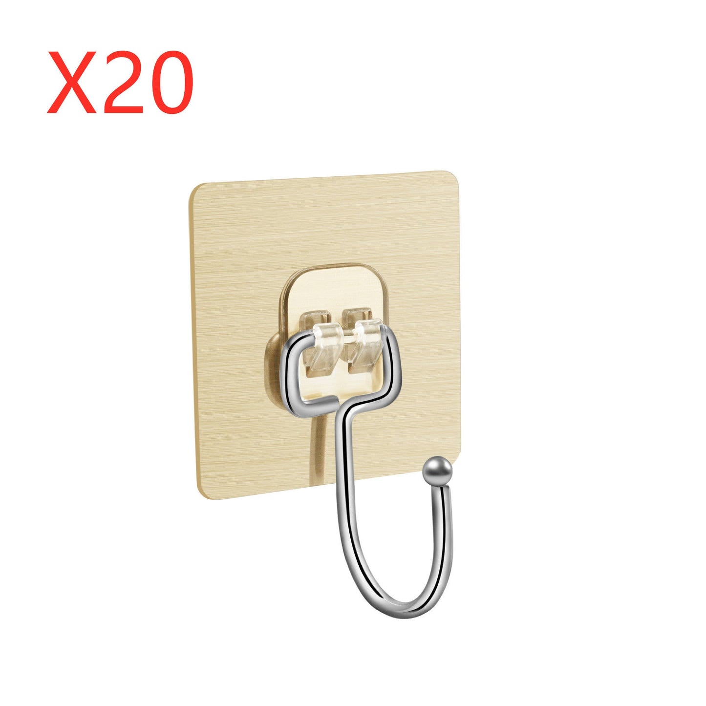 خطافات لاصقة كبيرة لتعليق الملابس، خطافات جدارية شديدة التحمل، خطافات لاصقة ذاتية للمناشف والمعاطف، خطافات شفافة مقاومة للماء للحمام والدش والمطبخ والمفاتيح والأبواب والأماكن الخارجية، خطافات متعددة الاستخدامات لتحسين المنزل، عبوة من 12 قطعة