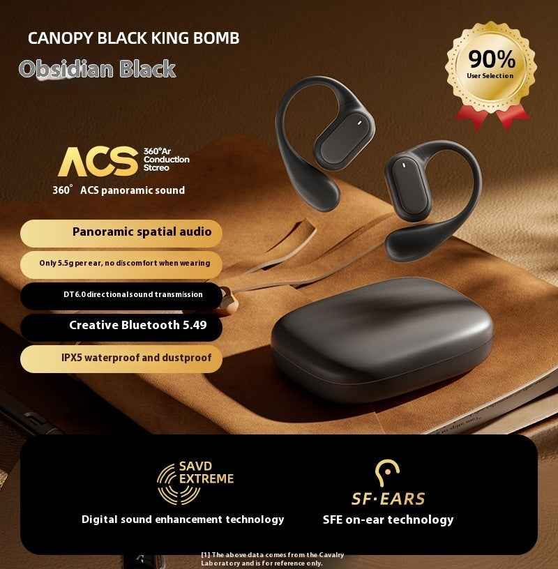 Q11 Ear Hook Ultra-long Life Battery Digital Display Noise-reduction Bluetooth Headset