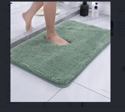 سجاد حمام أولانلي 30×20، سجاد حمام من الشنيل فائق النعومة والامتصاص، ظهر مطاطي سريع الجفاف، سجاد حمام قابل للغسل في الغسالة لأرضية الحمام وحوض الاستحمام والدش، إكسسوارات ديكور منزلي، رمادي