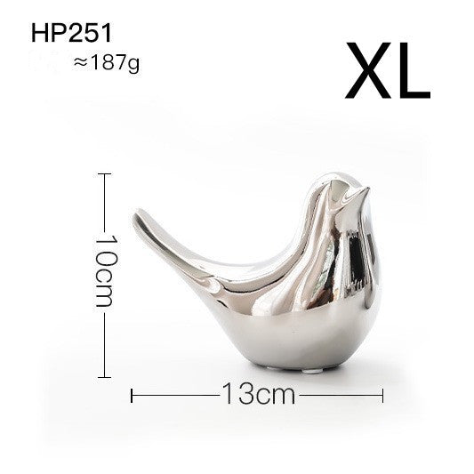 Golden bird soft decorations