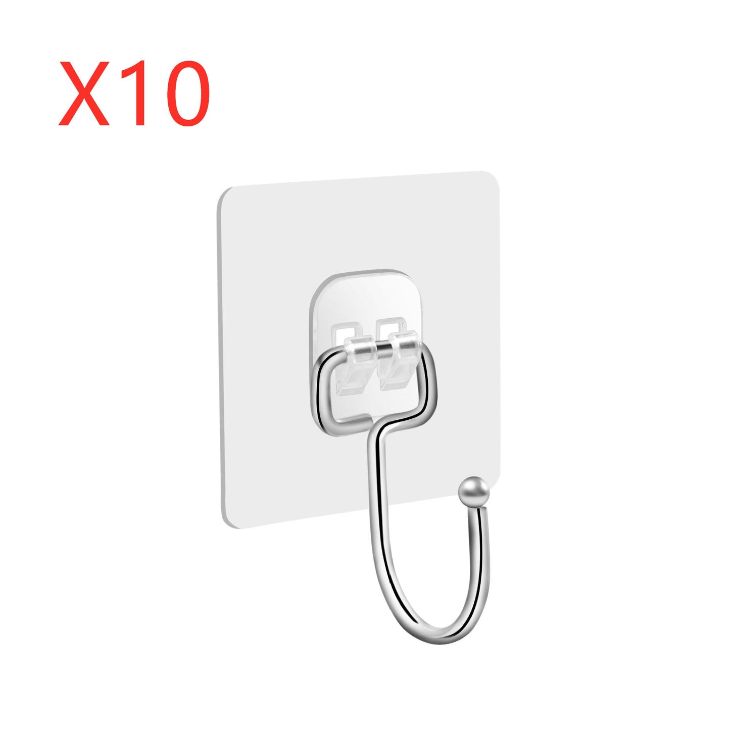 خطافات لاصقة كبيرة لتعليق الملابس، خطافات جدارية شديدة التحمل، خطافات لاصقة ذاتية للمناشف والمعاطف، خطافات شفافة مقاومة للماء للحمام والدش والمطبخ والمفاتيح والأبواب والأماكن الخارجية، خطافات متعددة الاستخدامات لتحسين المنزل، عبوة من 12 قطعة