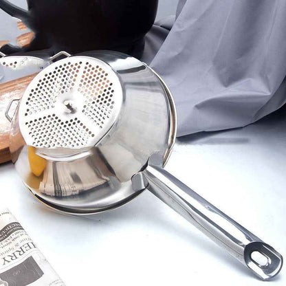 Ergonomic Food Mill Stainless Steel With 3 Grinding Discs - Rotary Food Mill for Tomato Sauce, Applesauce, Puree, Mashed Potatoes, Jams, Baby Food