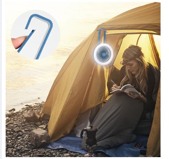 مروحة كهربائية قابلة لإعادة الشحن 