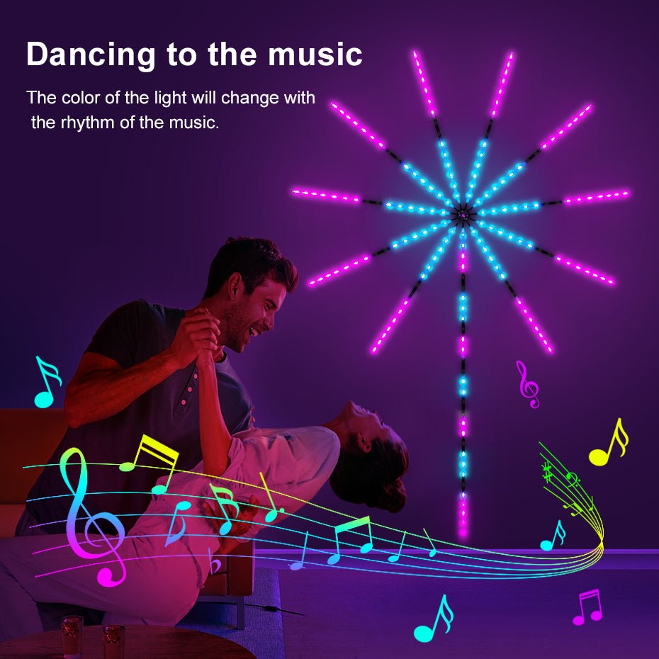 أضواء LED ذكية للألعاب النارية 