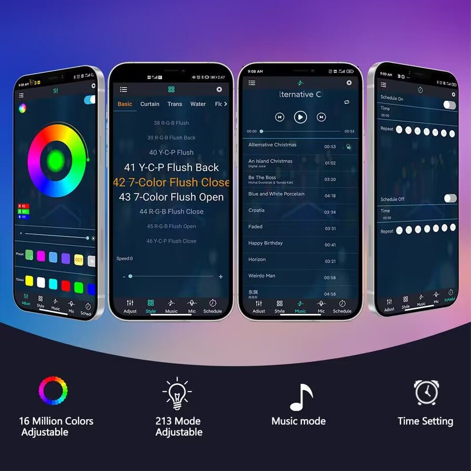 أضواء LED ذكية للألعاب النارية 