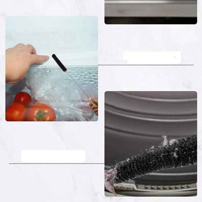 Holikme Dryer Vent Cleaner Kit 2 Pack - Household Cleaning Supplies 304 Stainless Steel Dryer Lint Brush Home Essentials for Lint Trap Dust Vacuum Brush