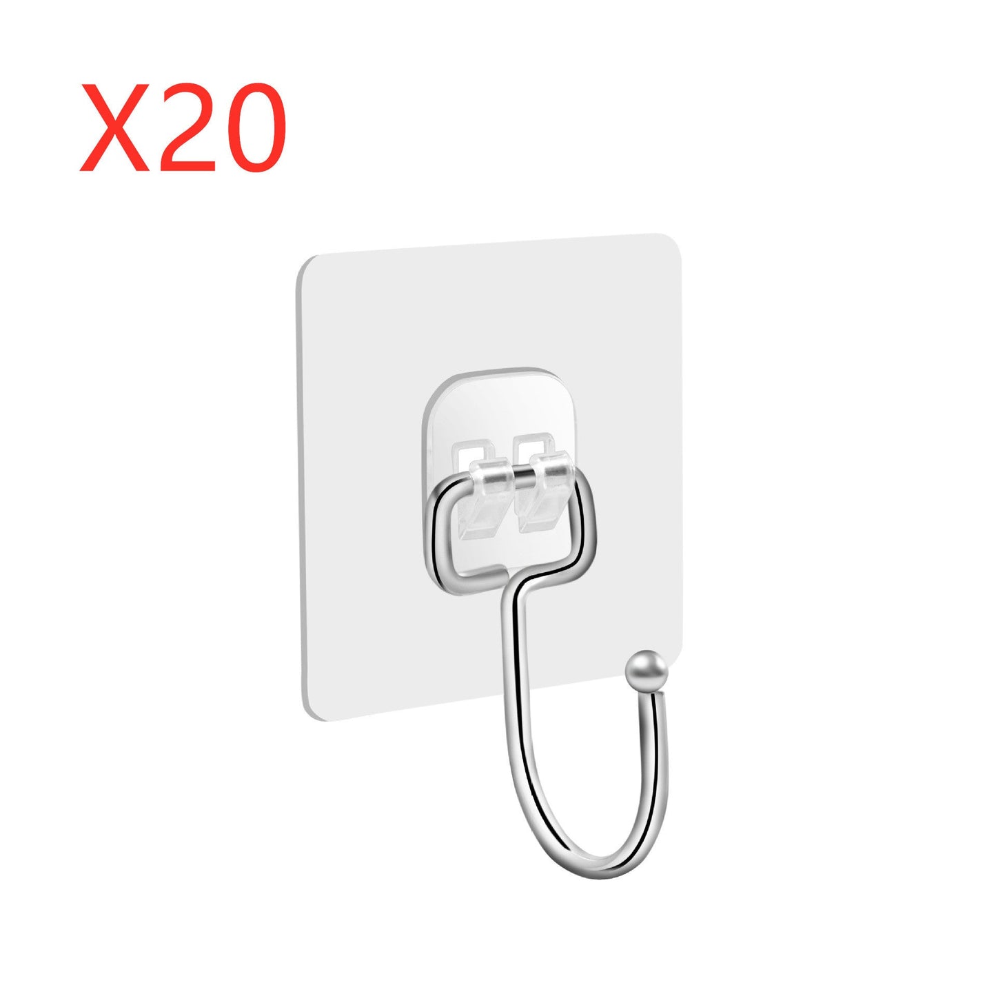 خطافات لاصقة كبيرة لتعليق الملابس، خطافات جدارية شديدة التحمل، خطافات لاصقة ذاتية للمناشف والمعاطف، خطافات شفافة مقاومة للماء للحمام والدش والمطبخ والمفاتيح والأبواب والأماكن الخارجية، خطافات متعددة الاستخدامات لتحسين المنزل، عبوة من 12 قطعة