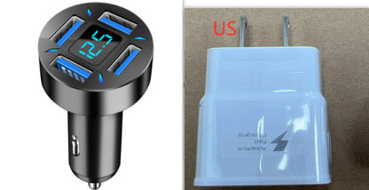 شاحن سيارة بأربعة منافذ USB