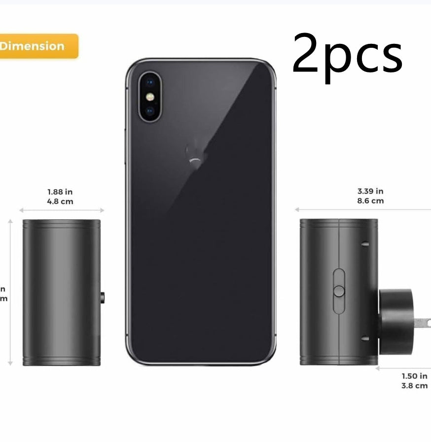 L LOHAS LED Night Light Plug in, Modern Night Lights Plug into Wall, Dusk to Dawn Sensor, Soft White 3000K, 0-100LM Adjustable Brightness, Dimmable Night Lights for Hallway Bedroom Stairway, 2 Pack